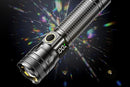 Rechargeable LED Flashlights with Digital Power Display Zoomable High Lumens Bright EDC Flashlight for Outdoor