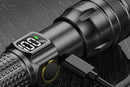 Rechargeable LED Flashlights with Digital Power Display Zoomable High Lumens Bright EDC Flashlight for Outdoor