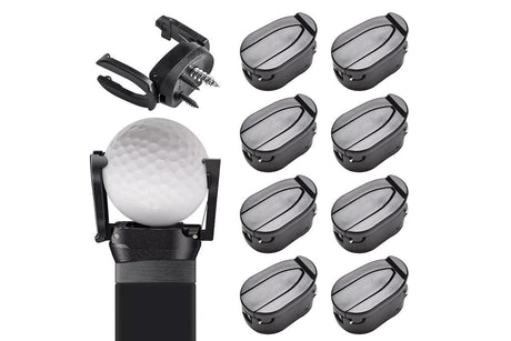 8Pcs Foldable Golf Ball Pick Up Claw Sucker Put On Putter Grip Golf Ball Pick Up Retriever Grabber Golf Accessories