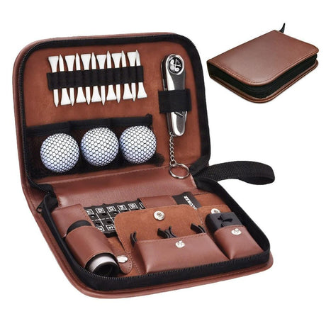 Portable Golf Accessories Set Tool Kit with Carrying Case