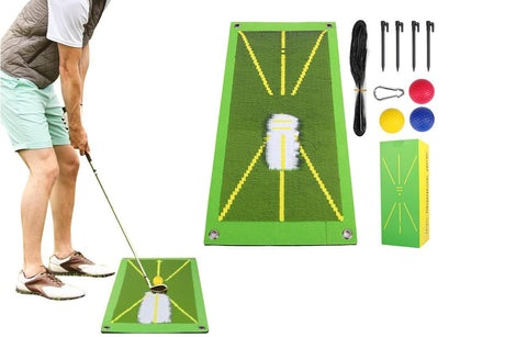 Golf Training Mat Set for Swing Detection