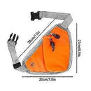 Fanny Pack Breathable Waist Bag with Water Bottle Holder Multi Pocket Running Hiking Cycling Fitness Outdoor Sports - Orange