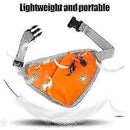 Fanny Pack Breathable Waist Bag with Water Bottle Holder Multi Pocket Running Hiking Cycling Fitness Outdoor Sports - Orange