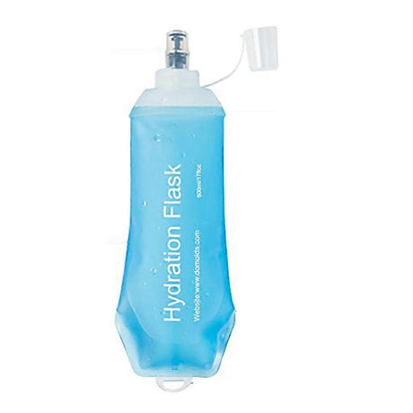 Collapsible Water Bottle Reusable Foldable Roll-Up Bottle Lightweight Space Saving for Hiking Camping Travel Sports Blue - 150ML