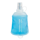 Collapsible Water Bottle Reusable Foldable Roll-Up Bottle Lightweight Space Saving for Hiking Camping Travel Sports Transparent - 500ML