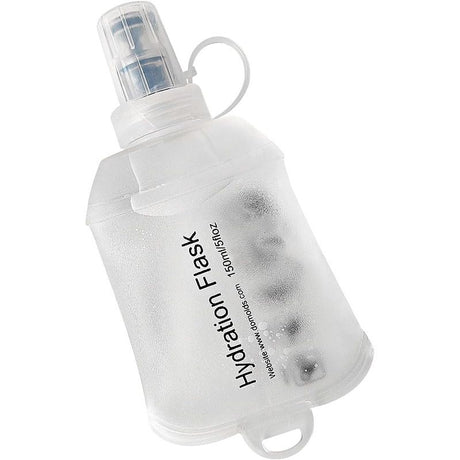 Collapsible Water Bottle Reusable Foldable Roll-Up Bottle Lightweight Space Saving for Hiking Camping Travel Sports Transparent - 150ML