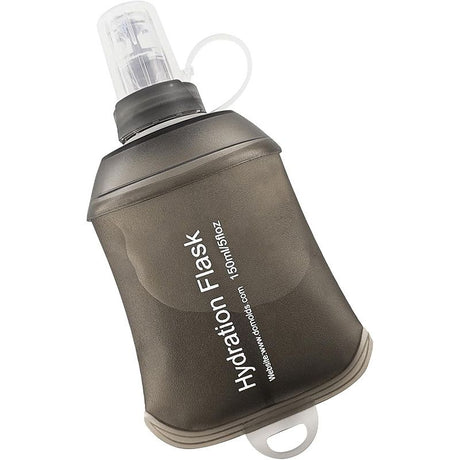 Collapsible Water Bottle Reusable Foldable Roll-Up Bottle Lightweight Space Saving for Hiking Camping Travel Sports Brown - 150ML