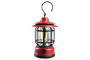 Retro Tent Camping Light Portable Rechargeable Night Lamp Red
