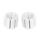 1Pair Adjustable Wrist Ankle Weight Bangles Wearable Fitness Training Bangles - White
