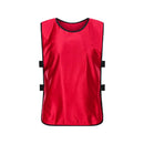 4Pcs Scrimmage Training Vest Team Sports Games Practice Jersey Red