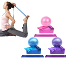 5 Pcs Yoga Pliates Set Workout Kit Professional Exercise Essentials - Purple