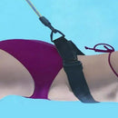 Elastic Swimming Training Band Set Adjustable Pool Swim Training Tether Swim Resistance Band Training Belt Blue
