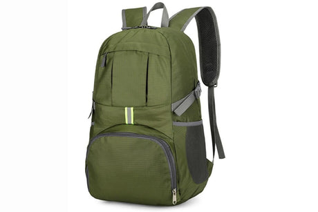 30L Ultra Lightweight Foldable Waterproof Backpack Travel Camping Hiking Outdoor Sports Bag - Green