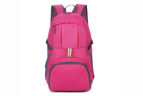 30L Ultra Lightweight Foldable Waterproof Backpack Travel Camping Hiking Outdoor Sports Bag - Purple