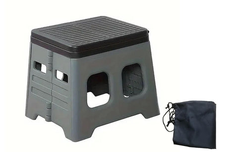 Portable Folding Toilet for Camping & Travel - Grey