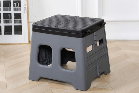 Portable Folding Toilet for Camping & Travel - Grey