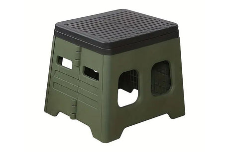 Portable Folding Toilet for Camping & Travel - Green