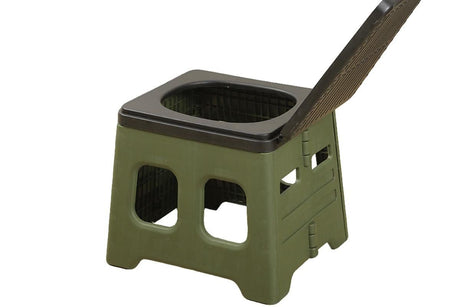 Portable Folding Toilet for Camping & Travel - Green