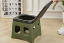 Portable Folding Toilet for Camping & Travel - Green