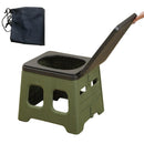 Portable Folding Toilet for Camping & Travel - Green