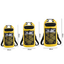 Roll-Top Backpack Dry Bag with Handle for Fishing Boating and Camping Yellow - S