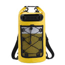 Roll-Top Backpack Dry Bag with Handle for Fishing Boating and Camping Yellow - S