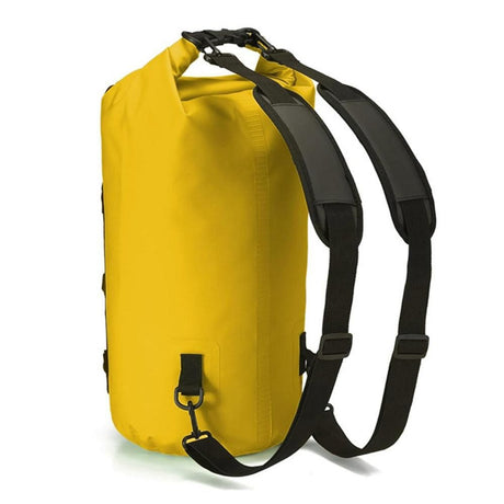 Roll-Top Backpack Dry Bag with Handle for Fishing Boating and Camping Yellow - S