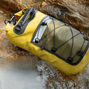Roll-Top Backpack Dry Bag with Handle for Fishing Boating and Camping Yellow - M