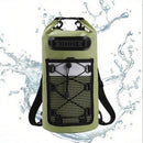 Roll-Top Backpack Dry Bag with Handle for Fishing Boating and Camping Green - S