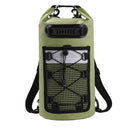 Roll-Top Backpack Dry Bag with Handle for Fishing Boating and Camping Green - S