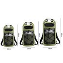Roll-Top Backpack Dry Bag with Handle for Fishing Boating and Camping Green - S