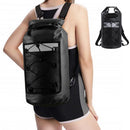 Roll-Top Backpack Dry Bag with Handle for Fishing Boating and Camping Green - M