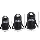Roll-Top Backpack Dry Bag with Handle for Fishing Boating and Camping Black - M