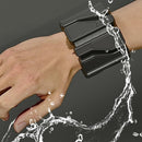 Weighted Silicone Wrist Bands Adjustable for Exercise Fitness & Strength Black