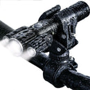 3-Head USB Rechargeable Headlight With Bracket for Night Cycling