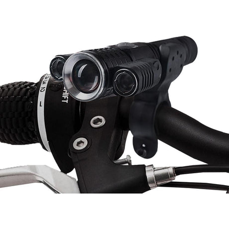 3-Head USB Rechargeable Headlight With Bracket for Night Cycling