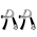 2PCS Adjustable Hand Grip Strengthener with Built-In Counter for Finger and Forearm Training Black