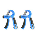 2PCS Adjustable Hand Grip Strengthener with Built-In Counter for Finger and Forearm Training Black