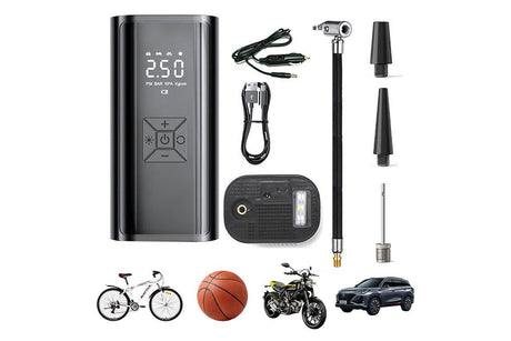Electric Car Air Pump with Digital Display