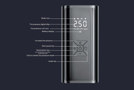 Electric Car Air Pump with Digital Display