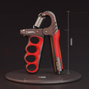 Adjustable electronic counting hand gripper hand strength training hand gripper 5-100KG adjustable gray red [mechanical counter]
