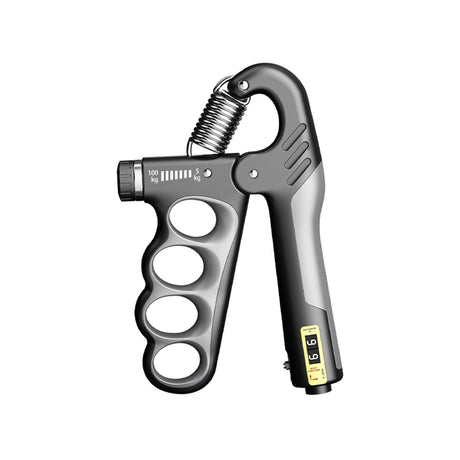 Adjustable electronic counting hand gripper hand strength training hand gripper 5-100KG adjustable gray red [mechanical counter]