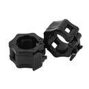 Barbell Clamps Black 2 Inch Quick Release Weight Bar Collars 1 Pair