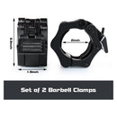 Barbell Clamps Black 2 Inch Quick Release Weight Bar Collars 1 Pair