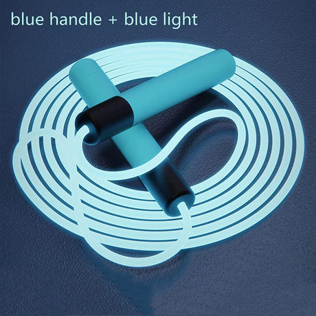 Glowing Skipping Rope Blue 2.8m Jump Rope 160g