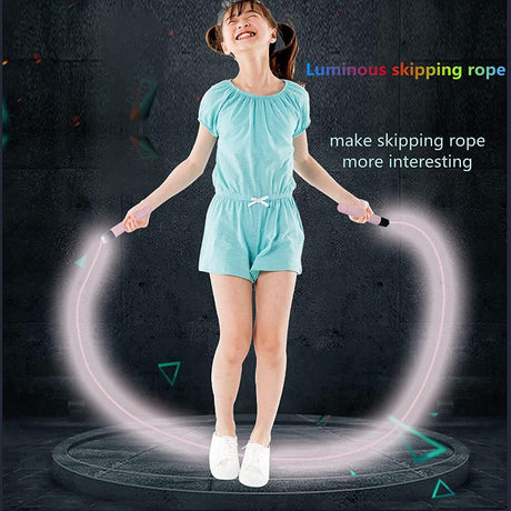 Glowing Skipping Rope Blue 2.8m Jump Rope 160g