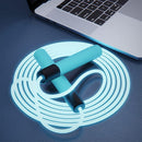Glowing Skipping Rope Blue 2.8m Jump Rope 160g