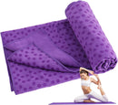 Non-slip High Temperature Yoga Towel Blue 183x63cm Microfiber 1pc