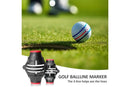 360 Degree Golf Ball Marker Positioning Marking Tool Practical Golf Accessory Black
