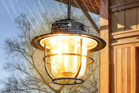 Portable Camping Light Waterproof LED Tent Lantern Rechargeable Outdoor Hanging Lamp